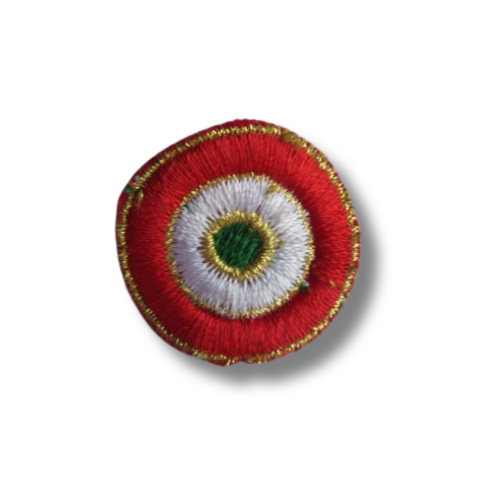 ESCARAPELA BORDADA Y METÁLICA