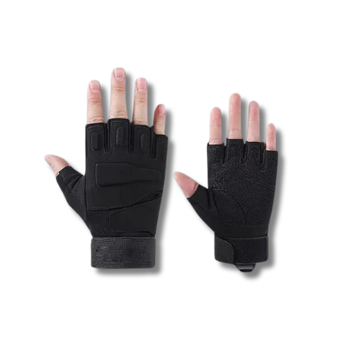 GUANTES TÁCTICOS MEDIOS DEDOS CON PROTECCIÓN