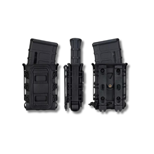 PORTA CARGADOR TÁCTICO SOFT SHELL MILITAR PARA ARMA LARGA M4 AR15 AK47 56