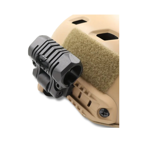 Soporte para Linterna de Casco – Ajustable, Ligero y de Rápida Instalación